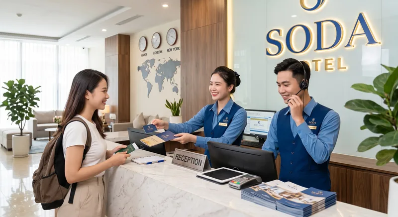 Tuyển dụng lễ tân khách sạn Soda House Cần Thơ